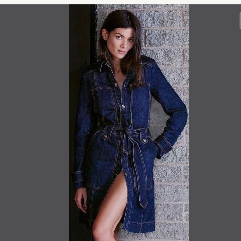 Free people denim trench coat